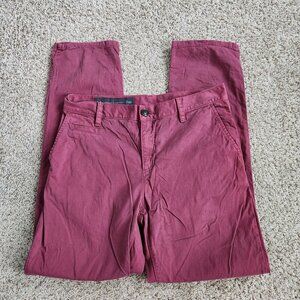 Armani Exchange Red Boyfriend Pants